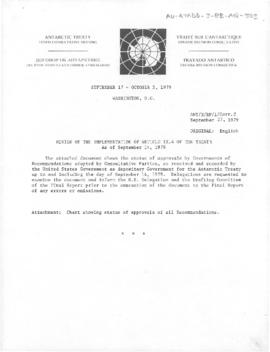 Tenth Antarctic Treaty Consultative Meeting (Washington) Background paper 1, Correction 2 "R...