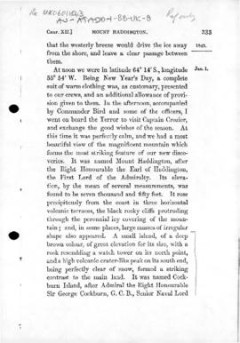 Great Britain, Account of Sir James Clark Ross taking possession of Cockburn Island and contiguou...