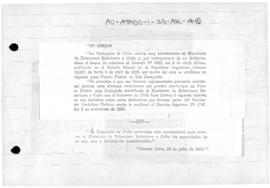 Chilean note to Argentina regarding Argentine Antarctic sector, and establishing Port Foster, Dec...