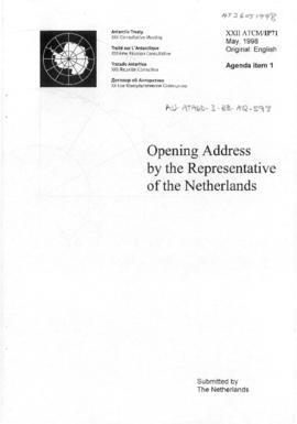 Twenty-second Antarctic Treaty Consultative Meeting (Tromsø) Information paper 71 "Opening a...