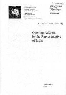 Twenty-second Antarctic Treaty Consultative Meeting (Tromsø) Information paper 80 "Opening a...