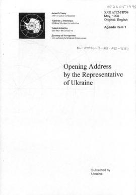 Twenty-second Antarctic Treaty Consultative Meeting (Tromsø) Information paper 56 "Opening a...