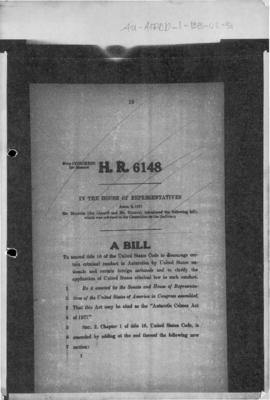 United States, Bill HR 6148 for an Act to amend title 18 of the Code to discourage criminal condu...