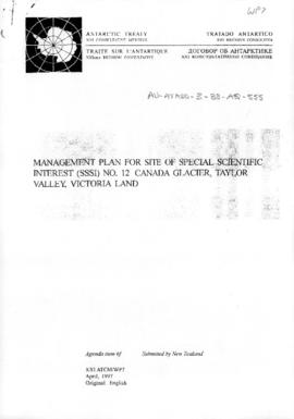 Twenty-first Antarctic Treaty Consultative Meeting (Christchurch) Working paper 7 "Managemen...