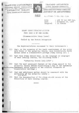 Fifth Antarctic Treaty Consultative Meeting (Paris) Working paper 35 Revision 1 Corrected "D...