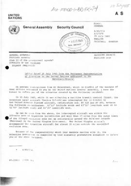 United Nations Security Council and General Assembly, documents concerning the Falklands/Malvinas...