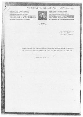 Eleventh Special Antarctic Treaty Consultative Meeting, second session (Madrid), working paper. X...