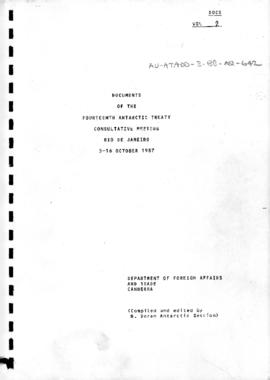 Fourteenth Antarctic Treaty Consultative Meeting (Rio de Janiero), documents Volume 2