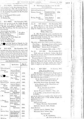 Falkland Islands Gazette, British appointment of officer-in-charge at South Georgia