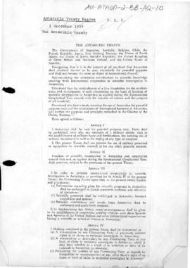 The Antarctic Treaty