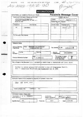 United States, House of Representatives, Antarctica World Park and Protection Act 1990, HR 4514, ...