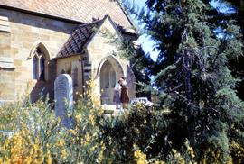 On the steps of Buckland church