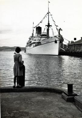 Royal ship Gothic at Princes Wharf, Hobart