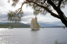 Auxiliary Ketch Lenna at Hobart Regatta 1957