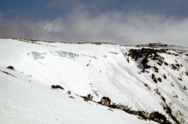 Climbers near site of avalanches