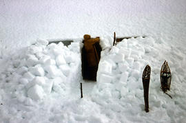 Snow cave excavation