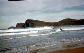 View of Cape Bruny and lighthouse from Lighthouse Bay