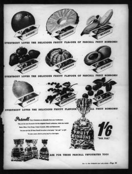 Poster advertising Fruit Bonbons