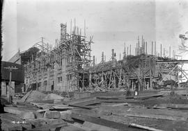 Framework for pouring concrete in the power station building at E.Z. Co. Zinc Works