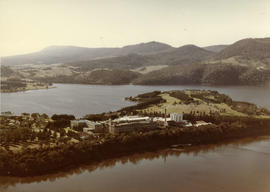 Aerial photograph of Cadbury Factory and surrounds