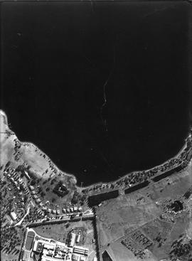 Aerial photograph of Cadbury Factory, Claremont.