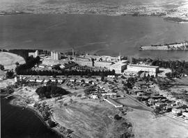 Aerial photograph of Cadbury Factory and surrounding area