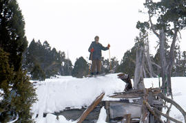 Skiing on the roof of Dixons Kingdom