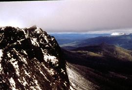 Aerial view of Mount Field West and Mount Mueller