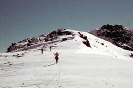 Climbing Naturalist Peak in snow