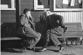 MG Wells and AH Seaton, attendees of Marketing Conference, 1949