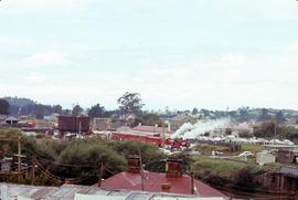 Centenary train at Deloraine rail yards