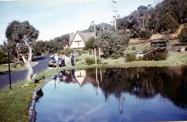 Reflections on artificial lake