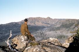 Man on top of Mount Marian