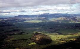 Aerial view of farmland at Glenora