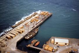 Bird’s eye view of Burnie wharf