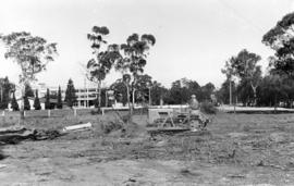 Clearing grounds at Cadbury Factory