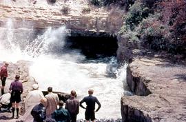 Sightseers at Eagle Hawk Neck blowhole