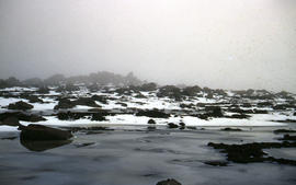 Ridgeline of Mount Mawson as viewed from Lake Dobson