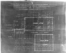 Plan of lots 92 and 95 Cooper's Strawberry Hills Subdivision, Sydney