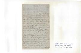 Letter : Robert Mather to his daughter Sarah Benson Walker