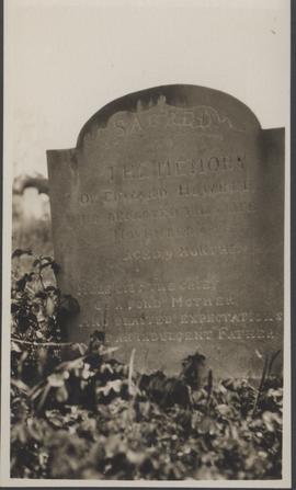 Gravestone at Buckland church