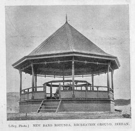 View of the Band Rotunda, Zeehan, Tasmania