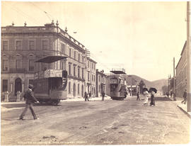 Macquarie Street, Hobart, Tasmania, looking south from St. David's Cathedral