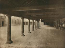 Photograph of the shed and the court yard at Ackworth School