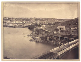 Launceston from beyond Cataract Bridge