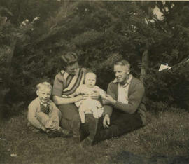 Marjorie and Cliff Blackwell with their two son