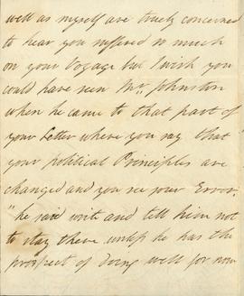 No date - c.1821- Ann Johnston to cousin John Meredith