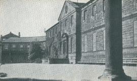 Photograph of the main entrance to Ackworth School