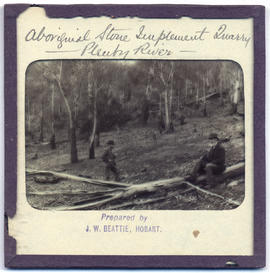 Tasmanian Aboriginal Stone Implement Quarry, Plenty River, Van Diemen's Land