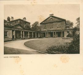 Photograph of the main entrance to Ackworth School